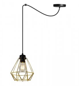 Zwis wiszący pojedynczy dekoracyjny - SPIDER NUVOLA GOLD 2034/1 LIGHT HOME