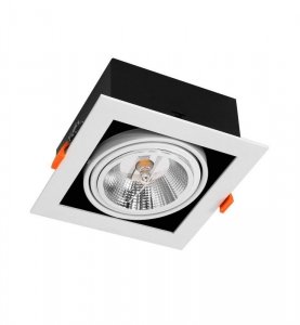 Lampa oprawa podtynkowa sufitowa LED PLAZA, biały, 1xGU10