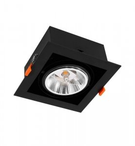 Lampa oprawa podtynkowa wpuszczana LED PLAZA, czarny, 1xGU10