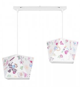 Lampa abażur dziecięca - DIAMOND 1500/2L/K LIGHT HOME