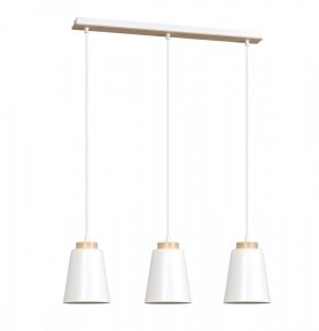 LAMPA WISZĄCA METALOWA NAD STÓŁ EMIBIG BOLERO 3 WHITE