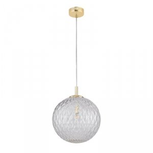 TK LIGHTING CADIX GOLD 4610 LAMPA WISZĄCA ZŁOTA KULA SZKLANA 30CM