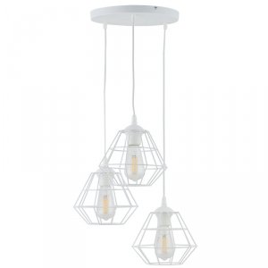 TK LIGHTING DIAMOND NEW WHITE LAMPA WISZĄCA 3 PL