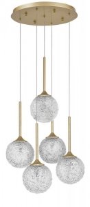 LAMPA ZŁOTA SZKLANE KLOSZE KULE DEKORACYJNE DO SALONU SYPIALNI JADALNI KUCHNI LUCES EXCLUSIVAS PASTO LE41740