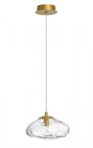 LAMPA WISZĄCA SZKLANA ZŁOTA NOWOCZESNA DO SALONU SYPIALNI KUCHNI LUCES EXCLUSIVAS NAYARIT LE42898