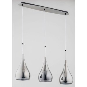ALFA SOSNOWSCY LIMBA 62183 LAMPA WISZĄCA NA LISTWIE NOWOCZESNA GRAFITOWE SZKLANE KLOSZE
