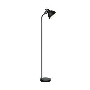 ZUMA LINE F16026 LINO LAMPA PODŁOGOWA CZARNA INDUSTRIALNA