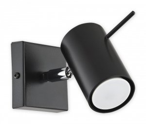 KINKIET SPOT REGULOWANY REFLEKTOR TUBA CZARNA LEMIR POINTS O2570_K1_CZA