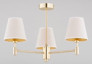 ALFA SOSNOWSCY ASTRIT 28723 LAMPA SUFITOWA Z ABAŻURAMI ZŁOTA DO POKOJU SALOU SYPIALNI