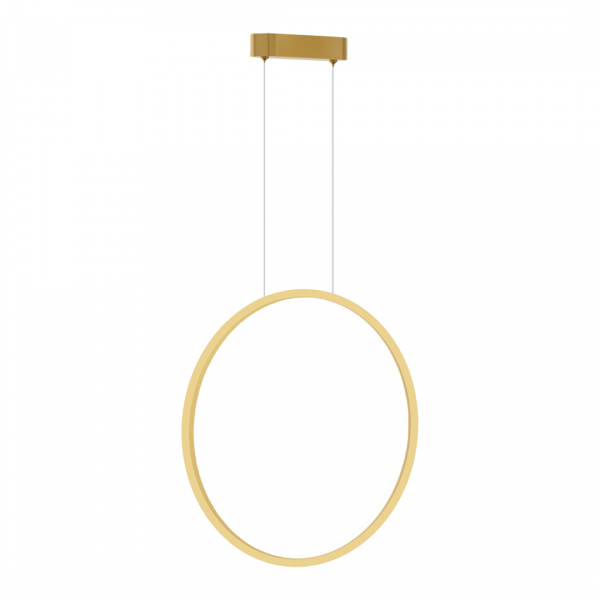 MILAGRO SATURNO ML8855 LAMPA WISZĄCA KOŁO RING OBRĘCZ ZŁOTY 50CM IP44 HERMETYCZNA