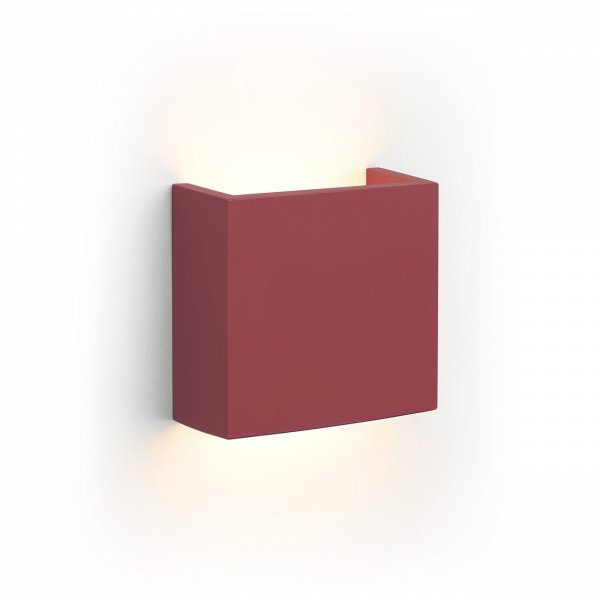 ARGON GENT 8361 KINKIET LED CZERWONY METALOWY KWADRATOWY
