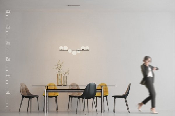 AZZARDO SYBILLA 7 PENDANT AZ4409 LAMPA WISZĄCA ZŁOTA ORYGINALNA