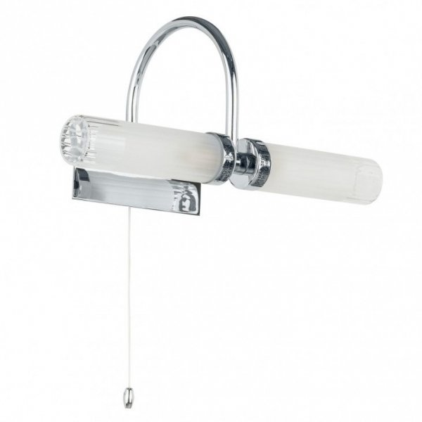 ITALUX SANTOS MB4910-2B LAMPA KINKIET CHROM Z WŁĄCZNIKIEM DO ŁAZIENKI 
