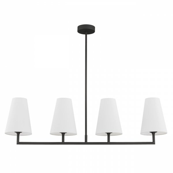  LAMPA WISZĄCA CZARNA Z BIAŁYMI ABAŻURAMI ARGON SAFIANO 1831