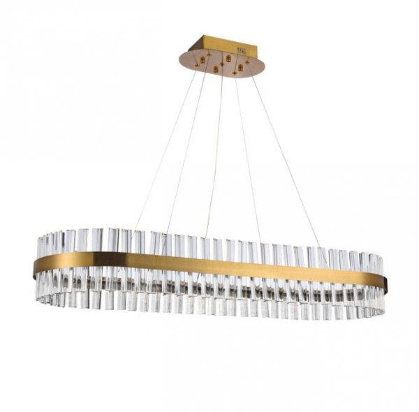 AZZARDO FRANCESCA AZ5263 LAMPA WISZĄCA SZKLANA  MOSIĄDZ  GLAMOUR