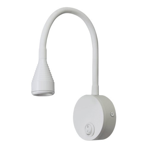 IDEUS KINKIET NA WYSIĘGNIKU REGULOWANY Z WŁĄCZNIKIEM POLA LED 3,5W WHITE NW