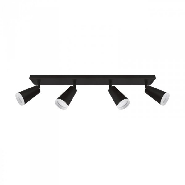 IDEUS PLAFON KINKIET SPOT REFLEKTOR REGULOWANY SANA GU10 4L BLACK