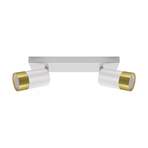 KINKIET SPOT REFLEKTOR REGULOWANY IDEUS PUZON SPT GU10 2L WHITE/GOLDEN