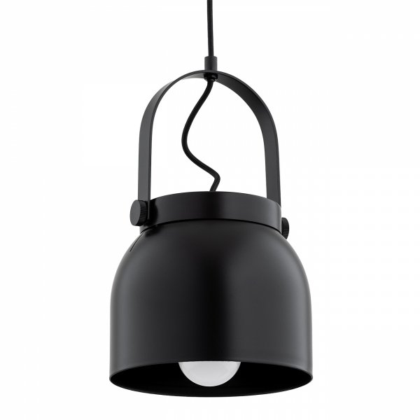 LAMPA WISZĄCA CZARNA METALOWA INDUSTRIALNA DO KUCHNI NAD STÓŁ 20CM ARGON LOGAN 8281