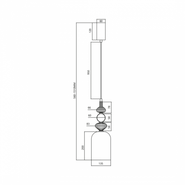 Lampa wisząca ARTE 12W LED