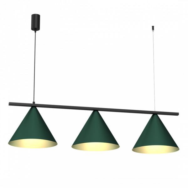 Lampa wisząca CAPITAL BLACK GREEN 3XGX53