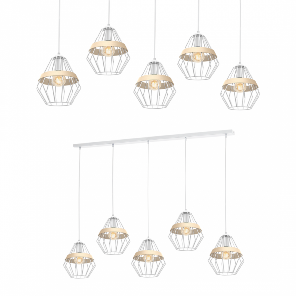 Lampa Wisząca JACK 3xE27 Dąb
