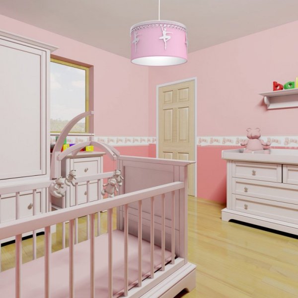 MILAGRO Lampa wisząca BALETNICA PINK 1XE27