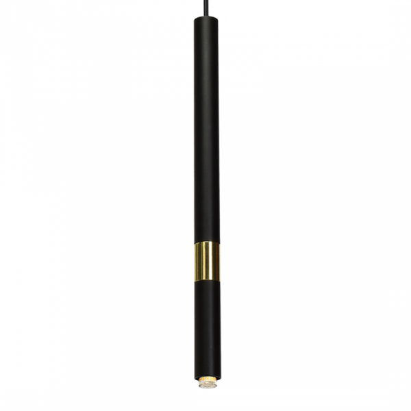 MILAGRO Lampa wisząca MONZA BLACK / GOLD 1xG9 8W