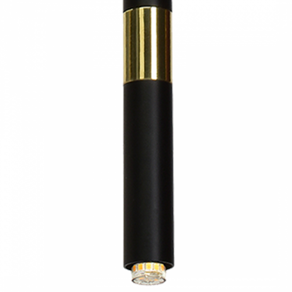 MILAGRO Lampa wisząca MONZA BLACK / GOLD 1xG9 8W