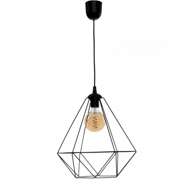 MILAGRO Lampa wisząca BASKET BLACK 1xE27