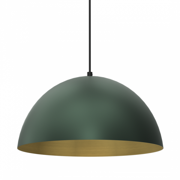 MILAGRO Lampa wisząca BETA GREEN/GOLD 1xE27 35cm