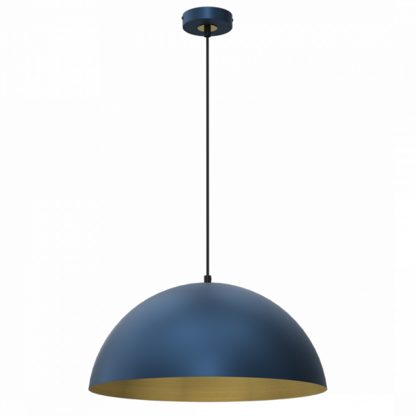 MILAGRO Lampa wisząca BETA NAVY BLUE/GOLD 1xE27 45cm