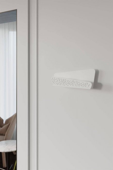 Kinkiet ALIZE biała stal PVC nowoczesny design lampa ścienna G9 LED SOLLUX LIGHTING