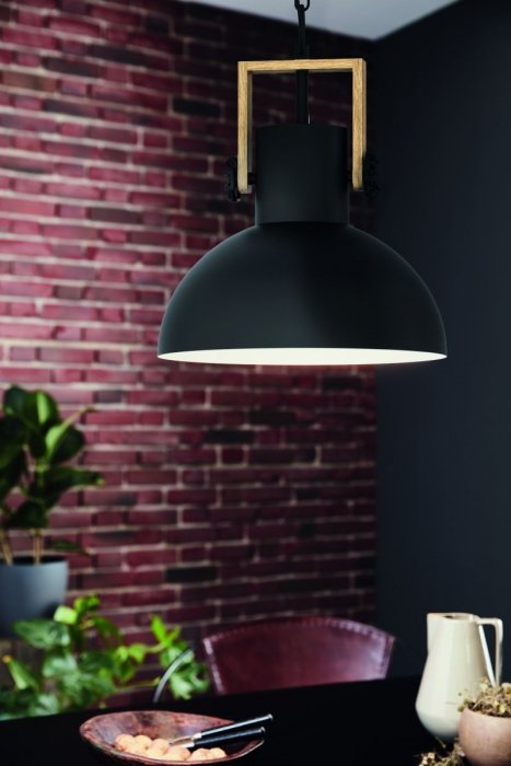 EGLO LUBENHAM 43162 LAMPA WISZĄCA INDUSTRIALNA Z DREWNEM