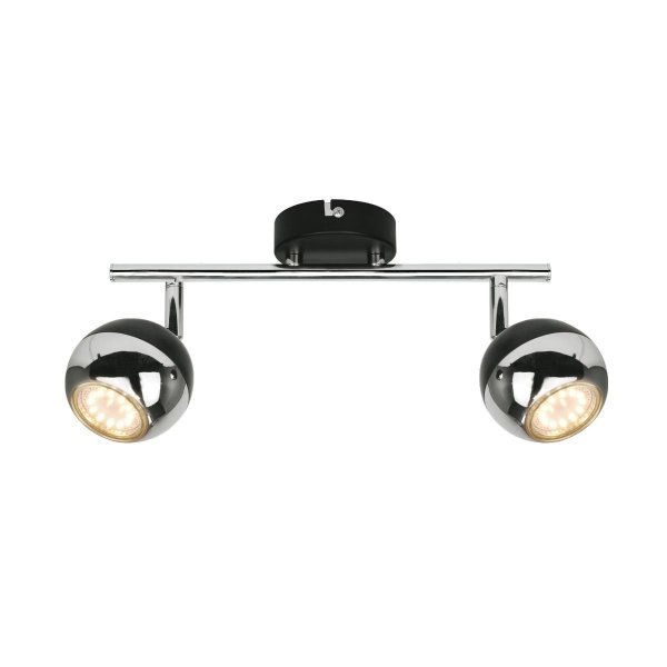 ZUMA LINE GU16016-2TU-BK GASTER LAMPA SUFITOWA SPOT KULE CZARNE CHROM