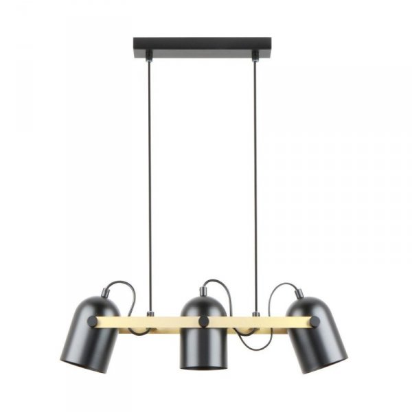 A8163-3A FATI LAMPA WISZĄCA CZARNY MAT-ZŁOTY/MATT BLACK-GOLDEN