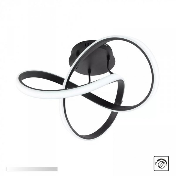 MX9717-1-3BCD INDIGO LAMPA SUFITOWA CZARNY CHROM/BLACK CHROME