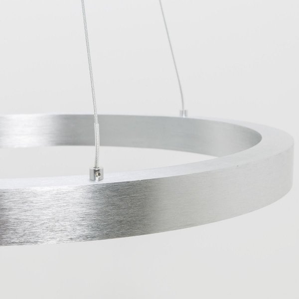 ZUMALINE PL200910-400-SL CARLO LAMPA WISZĄCA SREBRNA KOŁO RING OBRĘCZ 