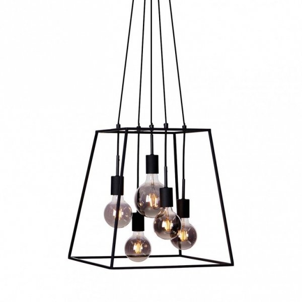 ITALUX ALMODVI PND-11532-5-BL LAMPA WISZĄCA DRUCIANA INDUSTRIALNA RETRO 