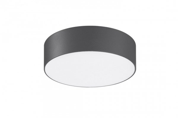 AZZARDO CASPER ROUND IP54 AZ4493 LAMPA SUFITOWA ZEWNĘTRZNA SZARA KOŁO 4000K