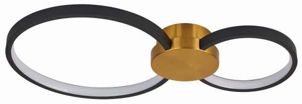 REALITY CONDIDA 641102-32 PLAFON LAMPA CZARNO ZŁOTA KOŁA LED OBRĘCZE RINGI