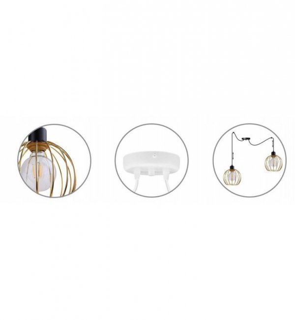 Lampa wisząca regulowana - SPIDER MONA 2180/2 LIGHT HOME