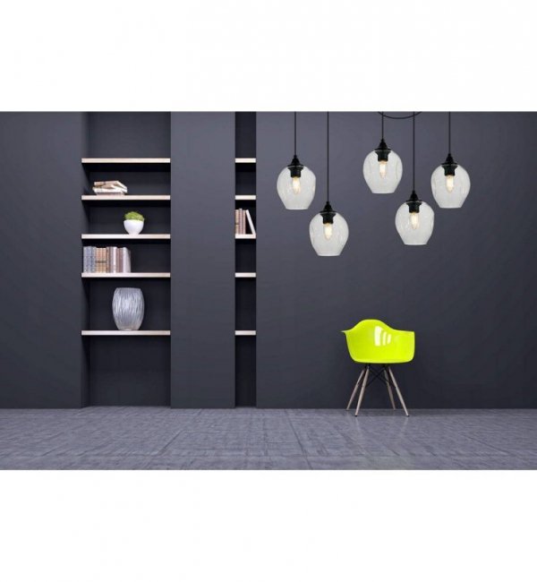 LAMPA WISZĄCA PAJĄK SZKLANA KOLORY PRAGA HOME LIGHT HOME