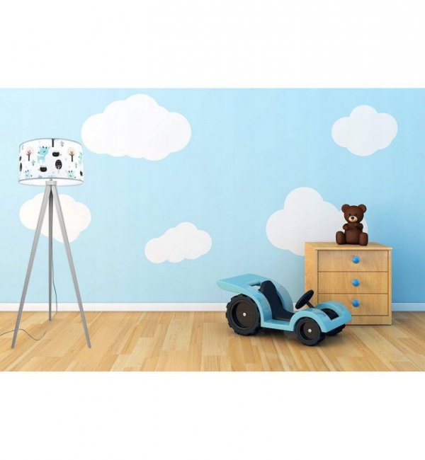 Lampa abażur materiałowa - BAMBI 2265/TS LIGHT HOME