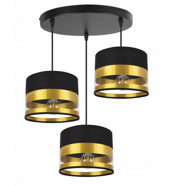 Lampa abażur materiałowa - INTENSE GOLD 2280/3/OW LIGHT HOME