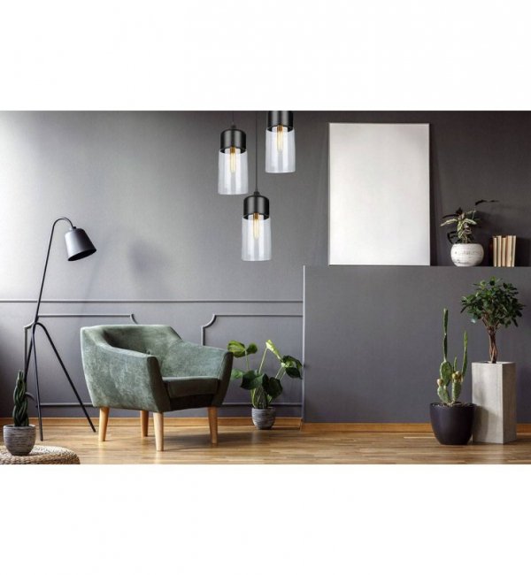 Lampa wisząca ze szklanymi kloszami - OSLO 2232/3/OW/B LIGHT HOME