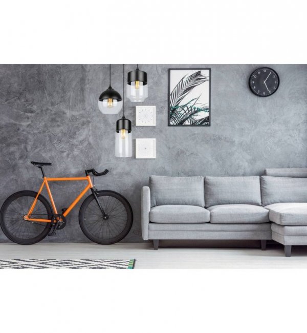 Lampa wisząca ze szklanymi kloszami - OSLO 2234/3/OW/B/MIX LIGHT HOME