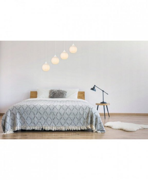 LAMPA WISZĄCA SZKLANE KULE BIAŁE KOLORY ELIZA HOME LIGHT HOME