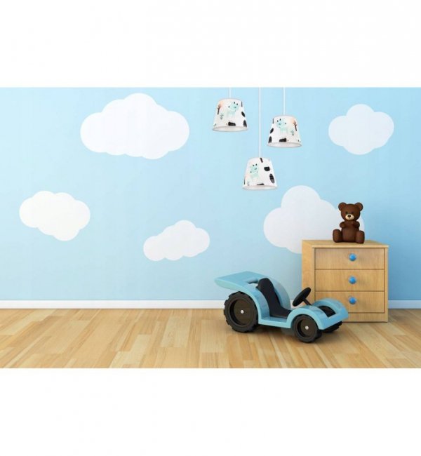 Lampa abażur dziecięca - BAMBI 2266/3/OW LIGHT HOME