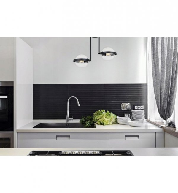 Lampa wisząca ze szklanymi kloszami - RING 2340/2/B LIGHT HOME